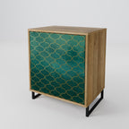 TESSELATED GREENERY Sideboard mit 1 Tür in Eiche-Optik