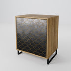 TESSELATED GRAYISH Sideboard mit 1 Tür in Eiche-Optik