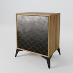 TESSELATED GRAYISH Sideboard mit 1 Tür in Eiche-Optik