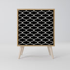 TESSELATED BLACKNESS Sideboard mit 1 Tür in Eiche-Optik