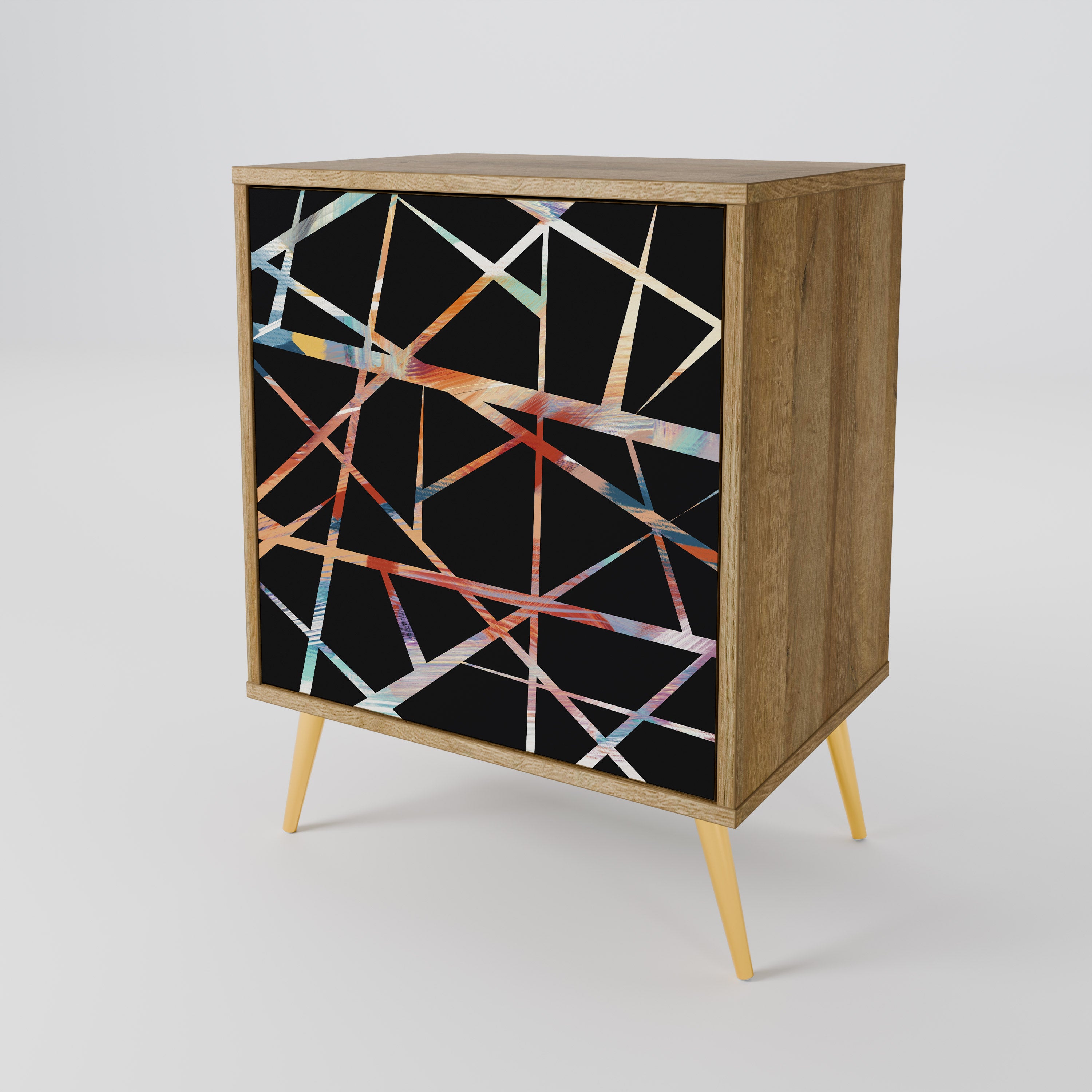 POLYGON VERVE Sideboard mit 1 Tür in Eiche-Optik