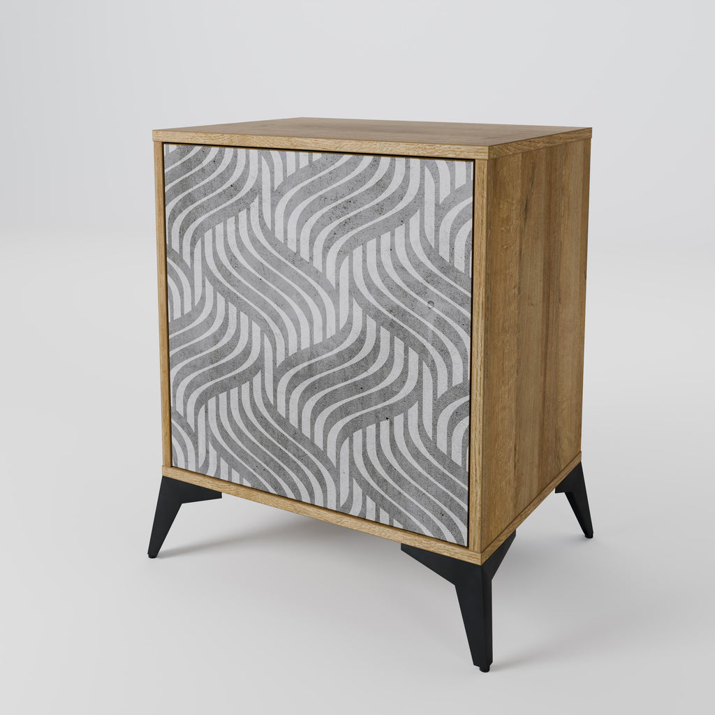 CONCRETE MOVEMENT Sideboard mit 1 Tür in Eiche-Optik
