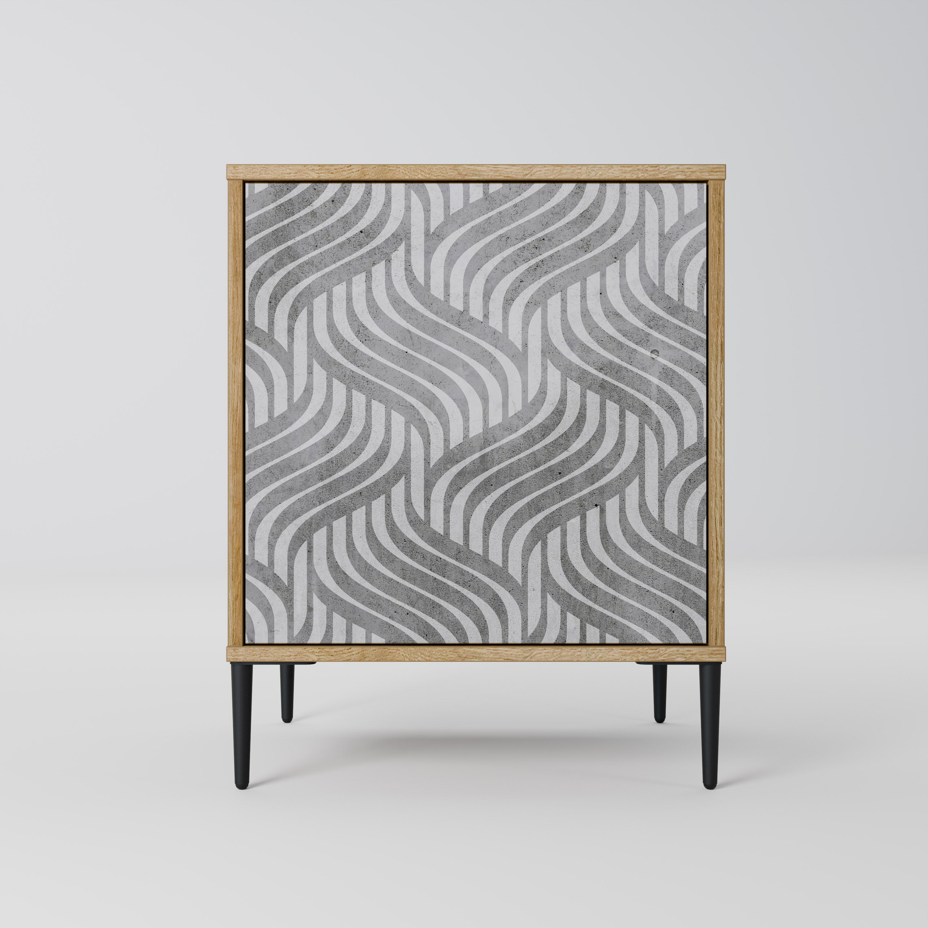 CONCRETE MOVEMENT Sideboard mit 1 Tür in Eiche-Optik