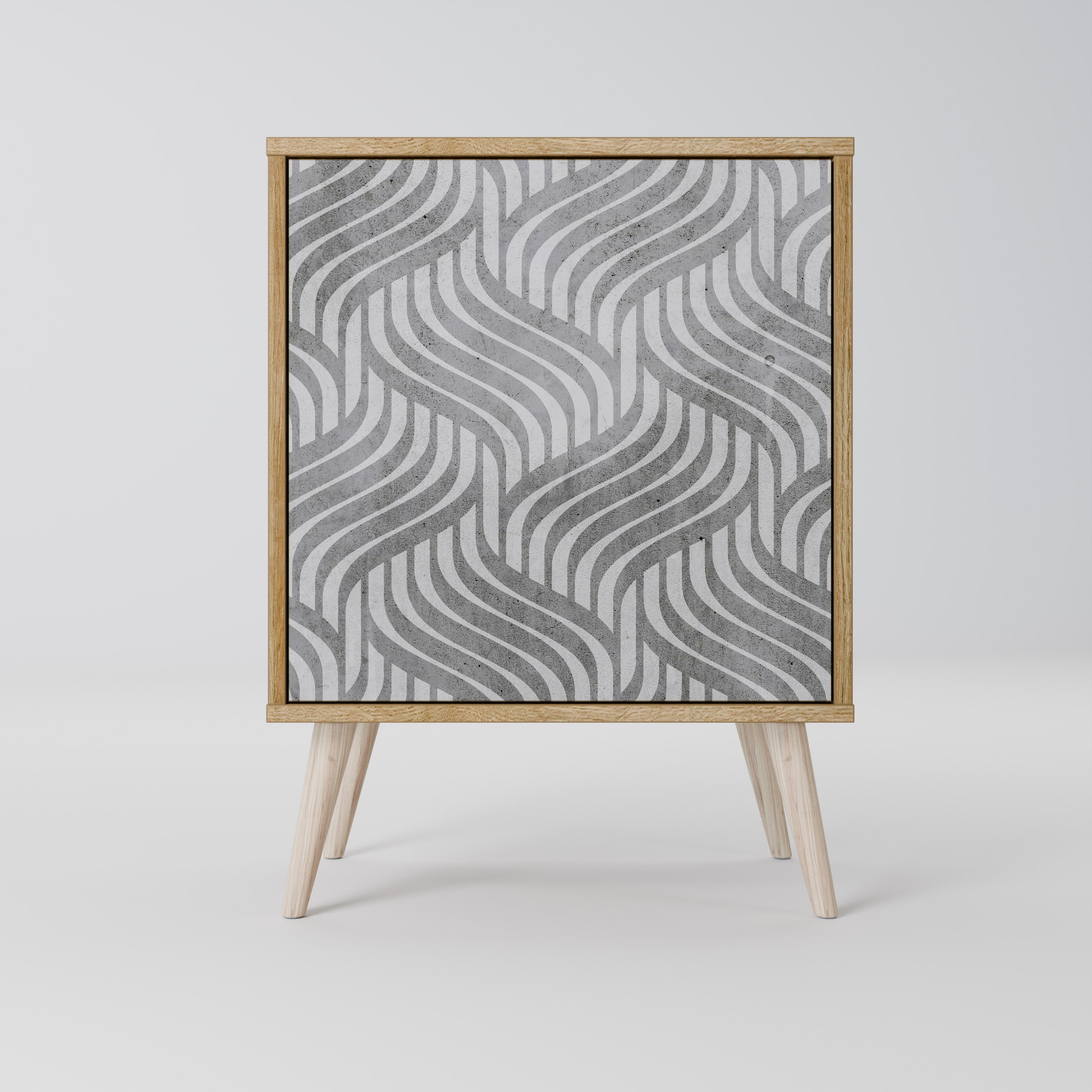 CONCRETE MOVEMENT Sideboard mit 1 Tür in Eiche-Optik