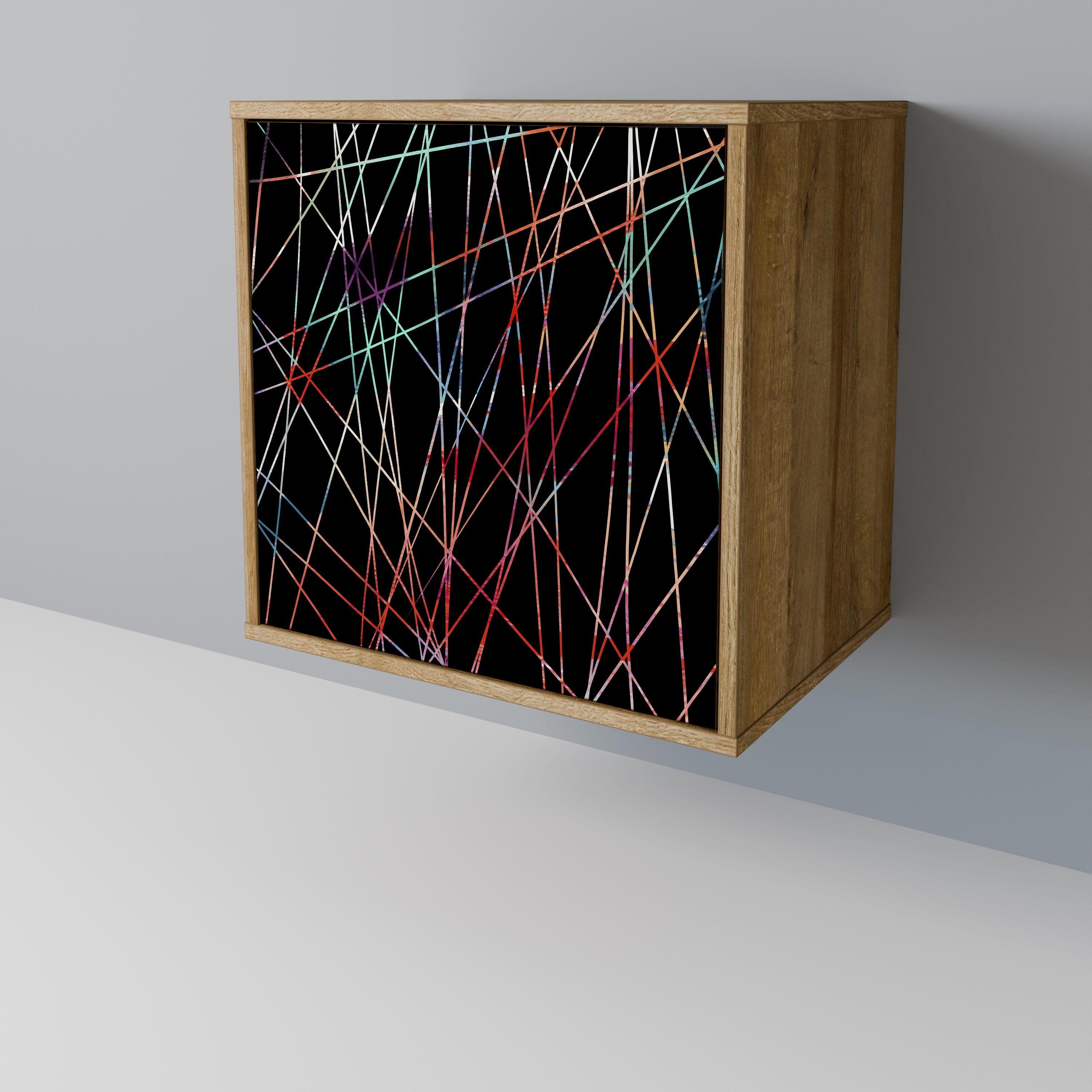 LUMINOUS SNARE 1-Door Sideboard in Oak Effect