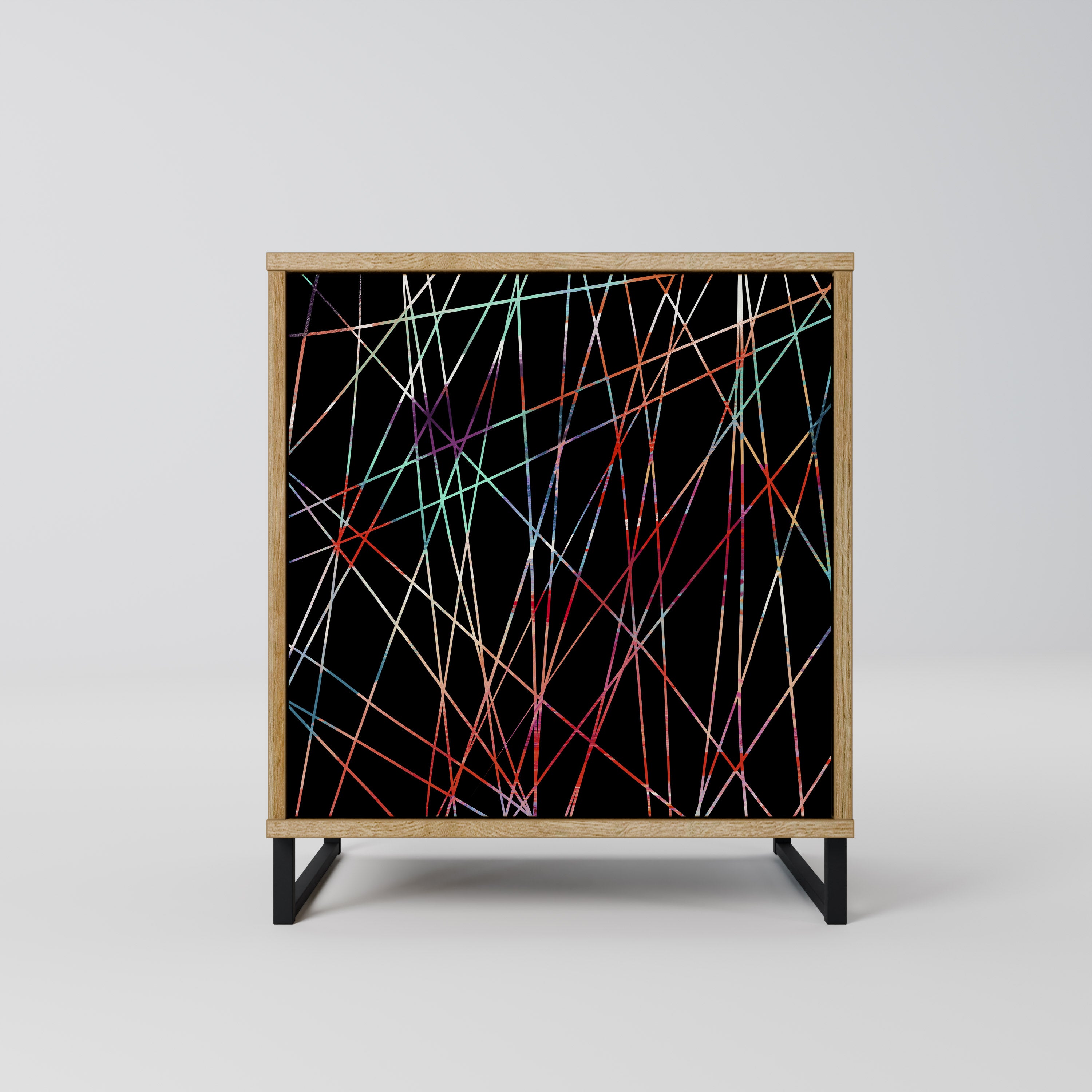 LUMINOUS SNARE Sideboard mit 1 Tür in Eiche-Optik