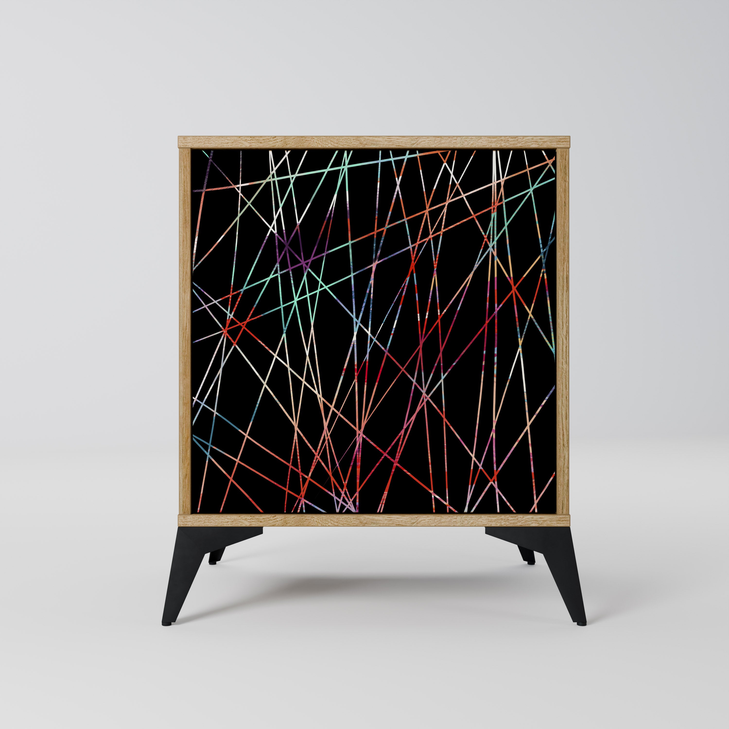 LUMINOUS SNARE Sideboard mit 1 Tür in Eiche-Optik