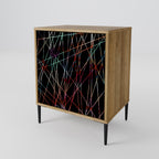 LUMINOUS SNARE 1-Door Sideboard in Oak Effect