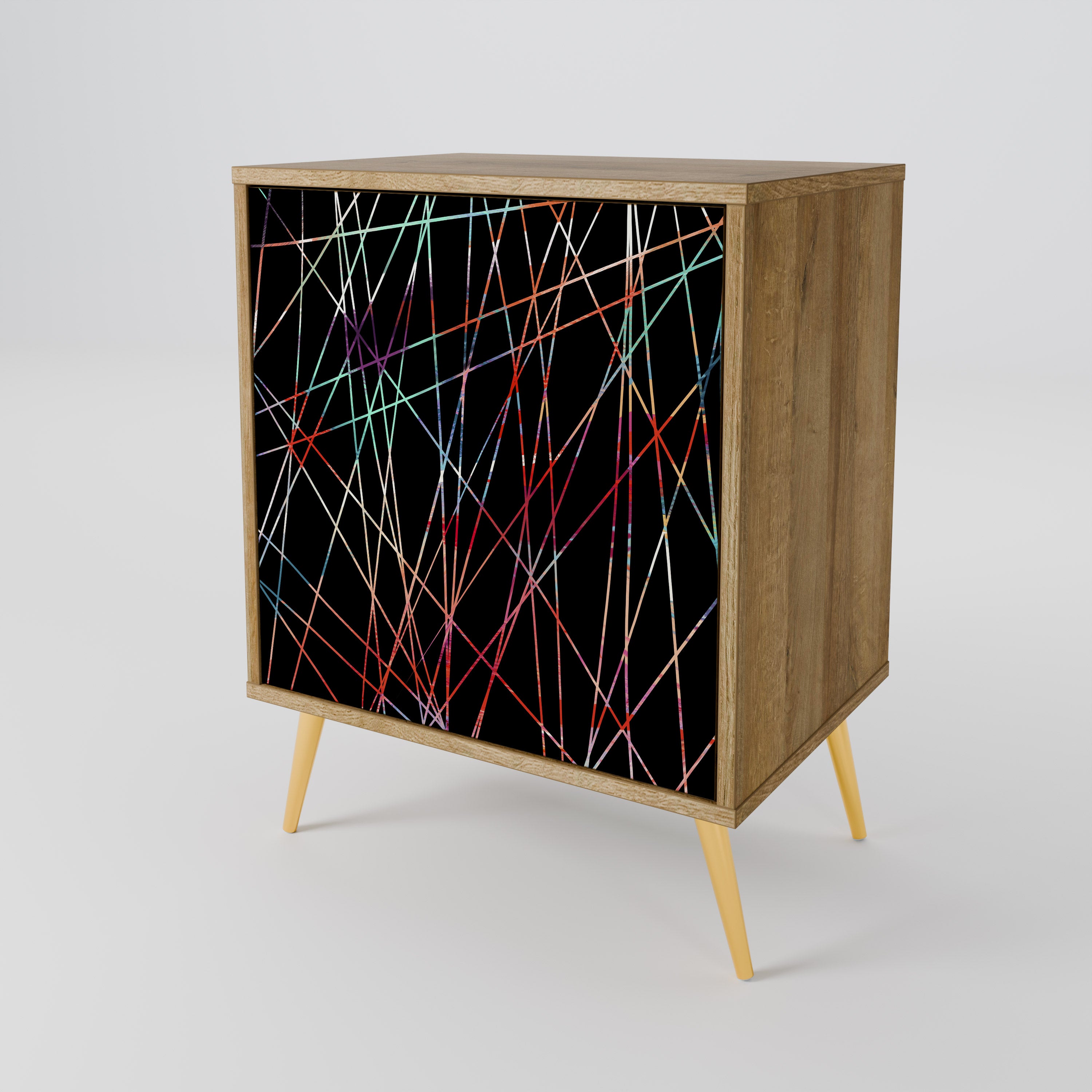 LUMINOUS SNARE Sideboard mit 1 Tür in Eiche-Optik