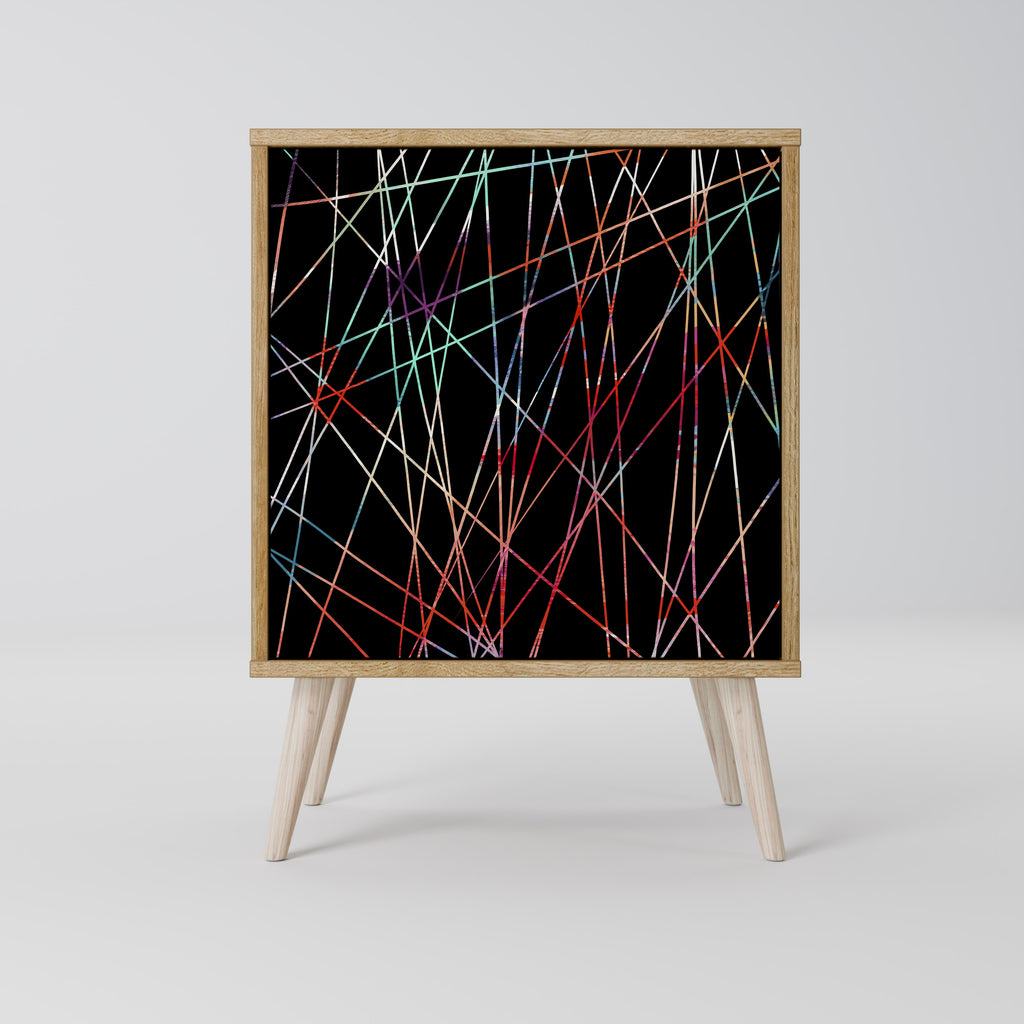 LUMINOUS SNARE 1-Door Sideboard in Oak Effect