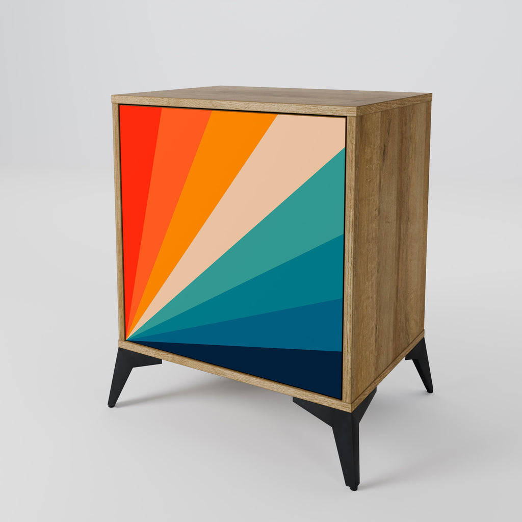PRISM CONCUSSION Sideboard mit 1 Tür in Eiche-Optik