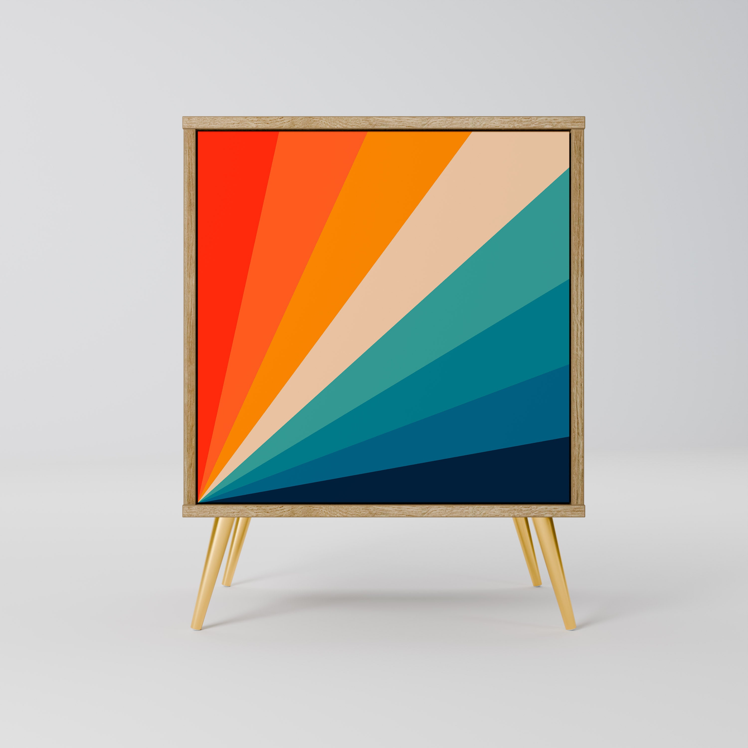 PRISM CONCUSSION Sideboard mit 1 Tür in Eiche-Optik