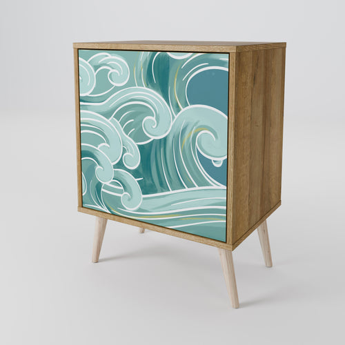 ASIAN SWAY Sideboard mit 1 Tür in Eiche-Optik