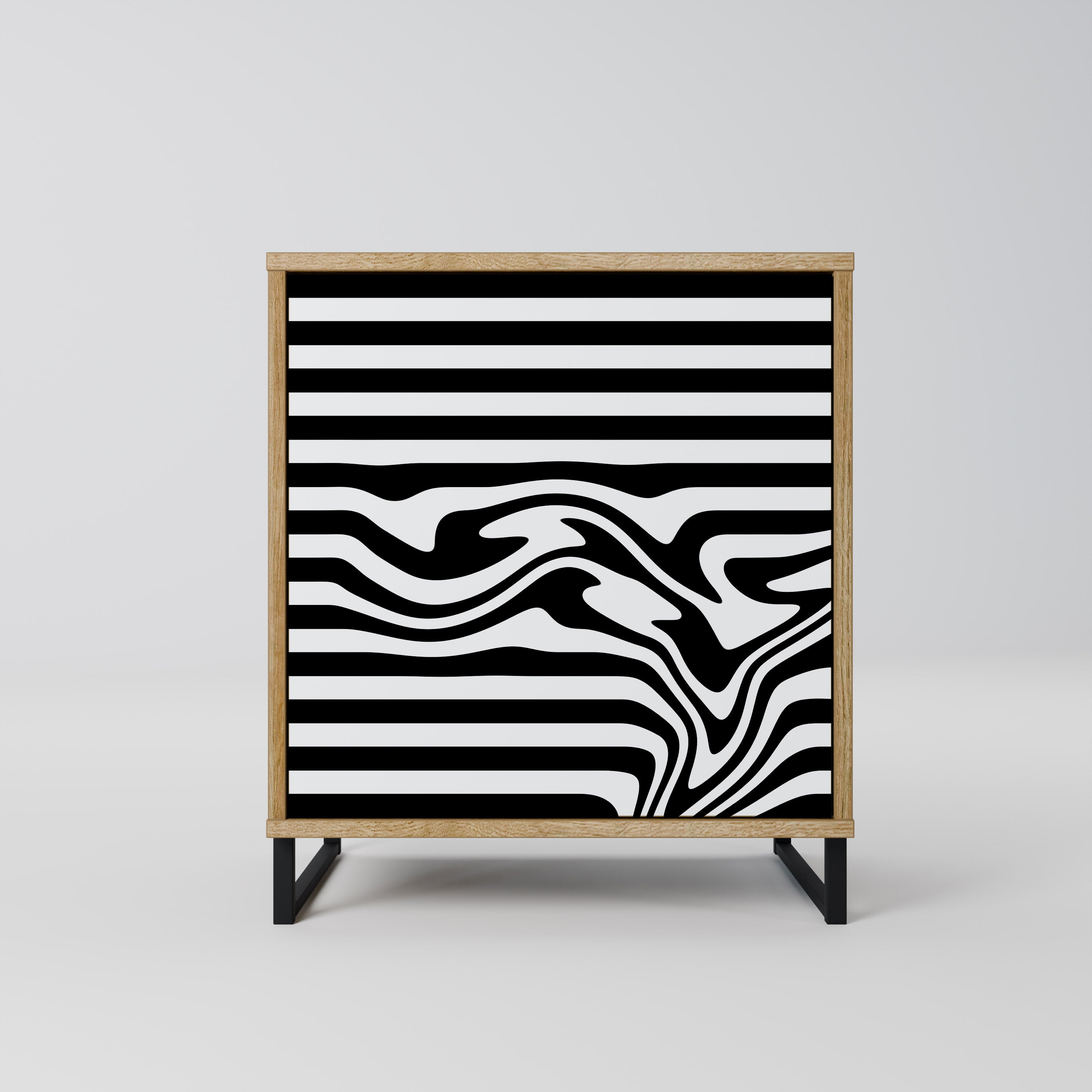 SPECTRA SHOWCASE Sideboard mit 1 Tür in Eiche-Optik