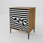 SPECTRA SHOWCASE Sideboard mit 1 Tür in Eiche-Optik