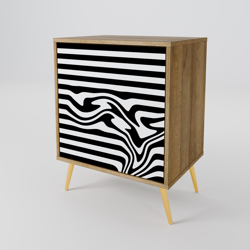 SPECTRA SHOWCASE Sideboard mit 1 Tür in Eiche-Optik