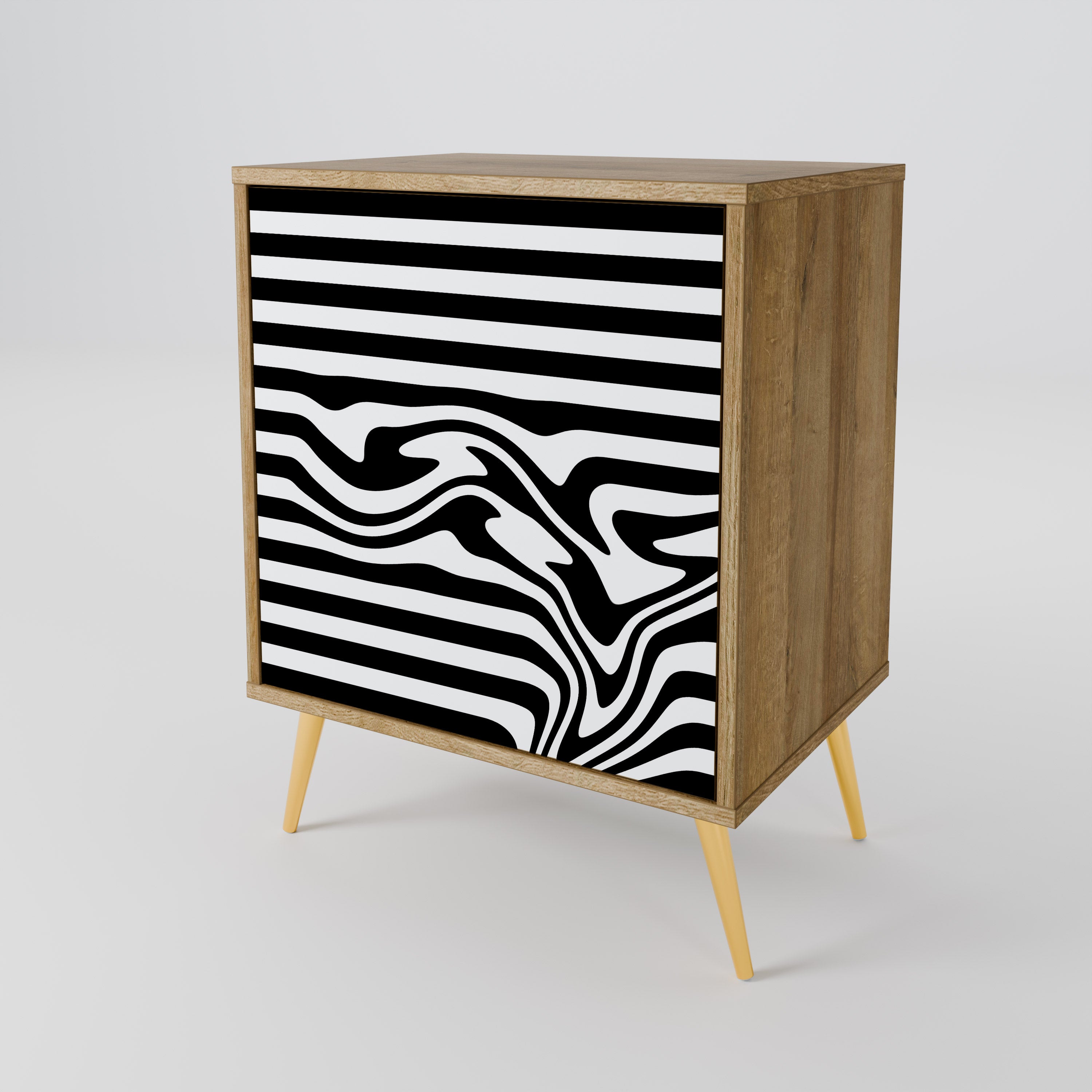 SPECTRA SHOWCASE Sideboard mit 1 Tür in Eiche-Optik