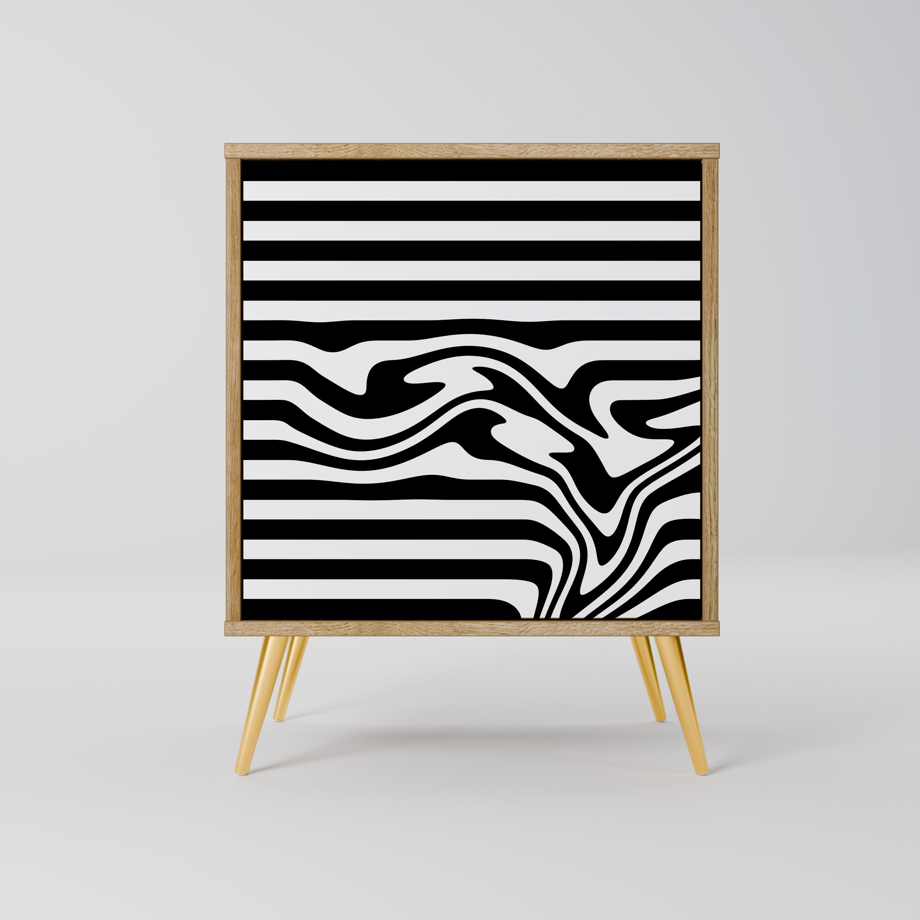 SPECTRA SHOWCASE Sideboard mit 1 Tür in Eiche-Optik