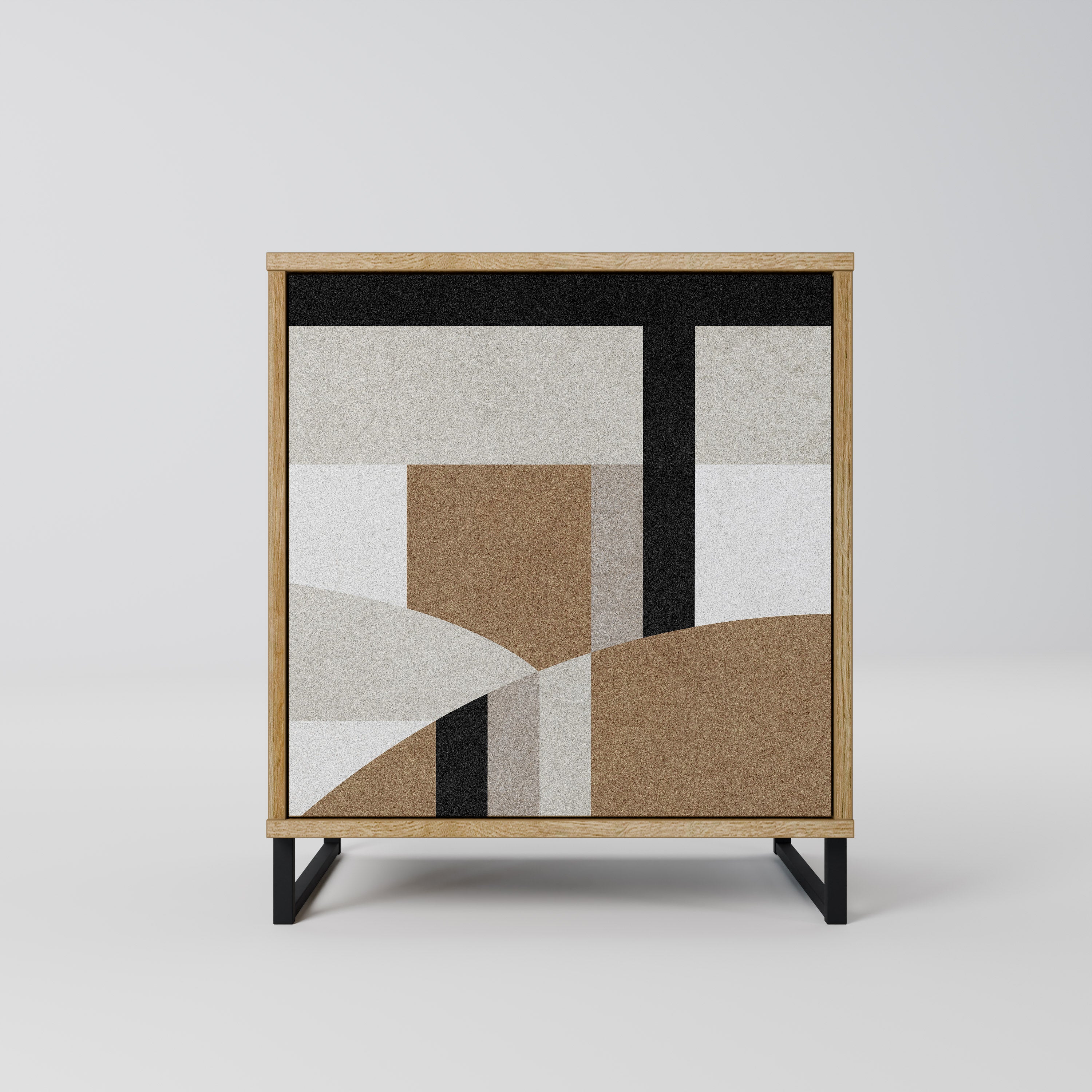 DELICATE MEMENTO Sideboard mit 1 Tür in Eiche-Optik