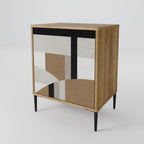 DELICATE MEMENTO 1-Door Sideboard in Oak Effect