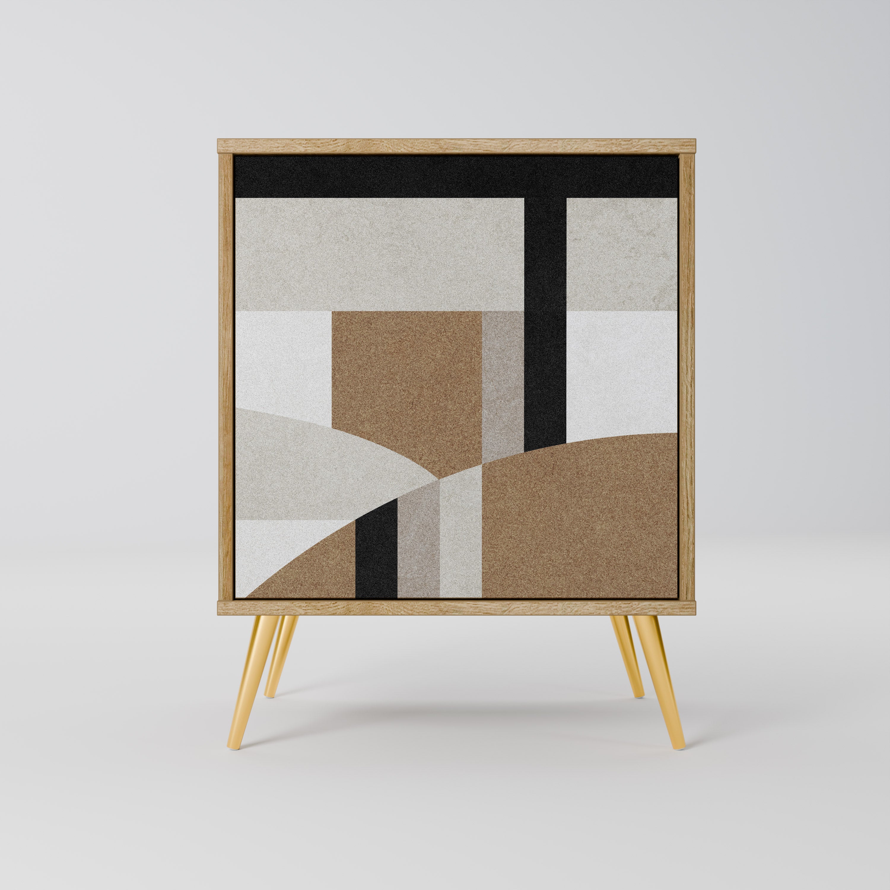 DELICATE MEMENTO Sideboard mit 1 Tür in Eiche-Optik