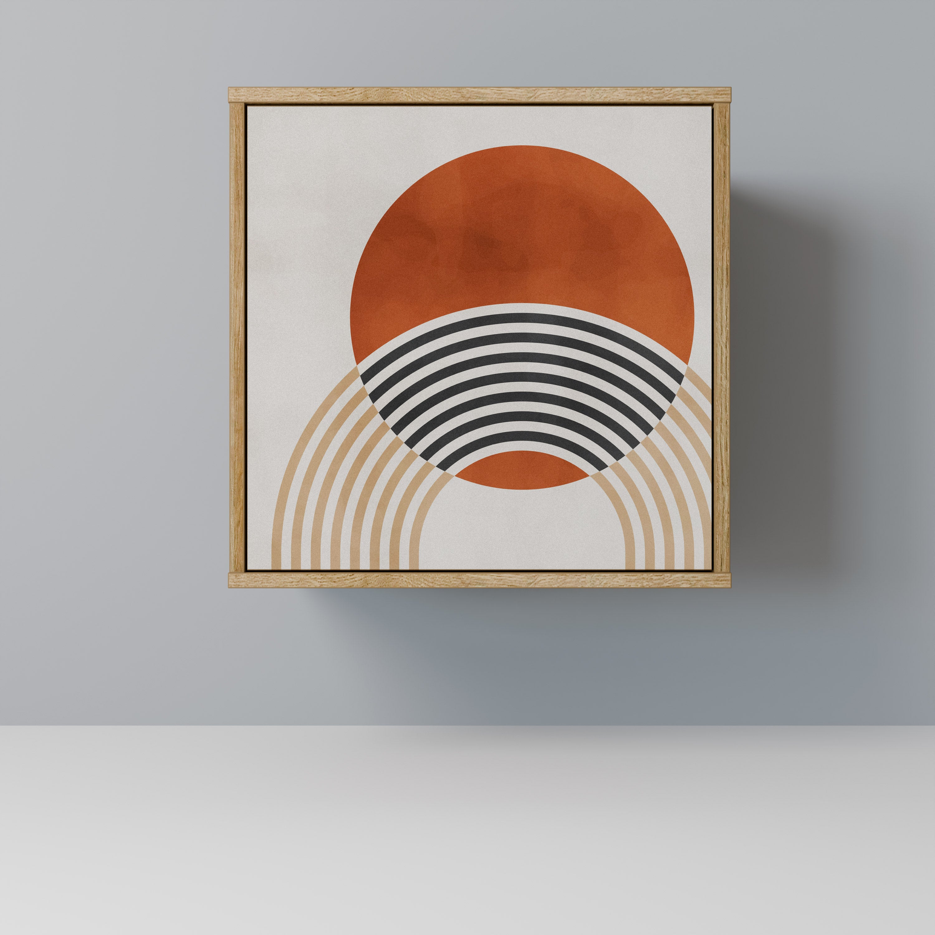 SPACE AROUND Sideboard mit 1 Tür in Eiche-Optik