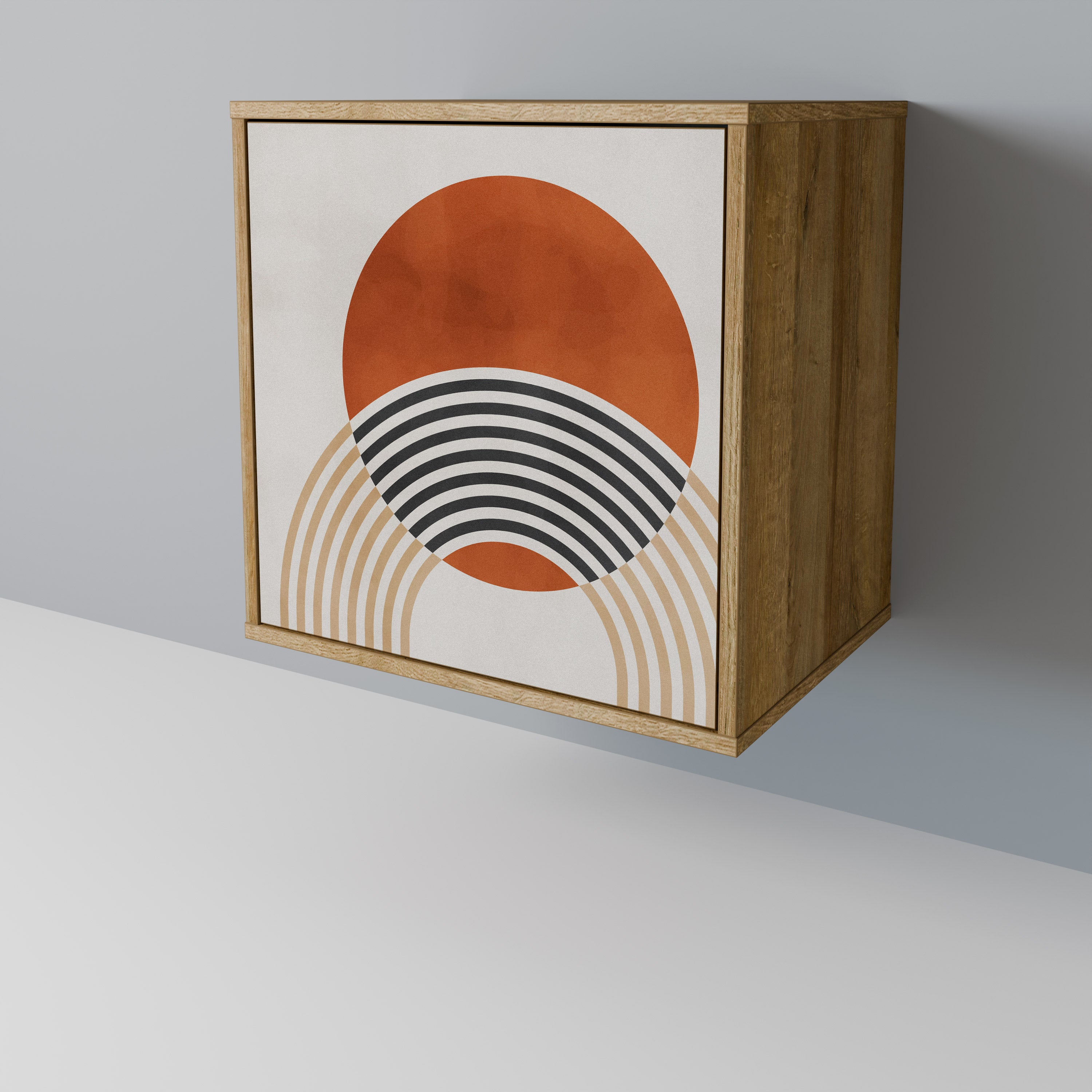 SPACE AROUND Sideboard mit 1 Tür in Eiche-Optik