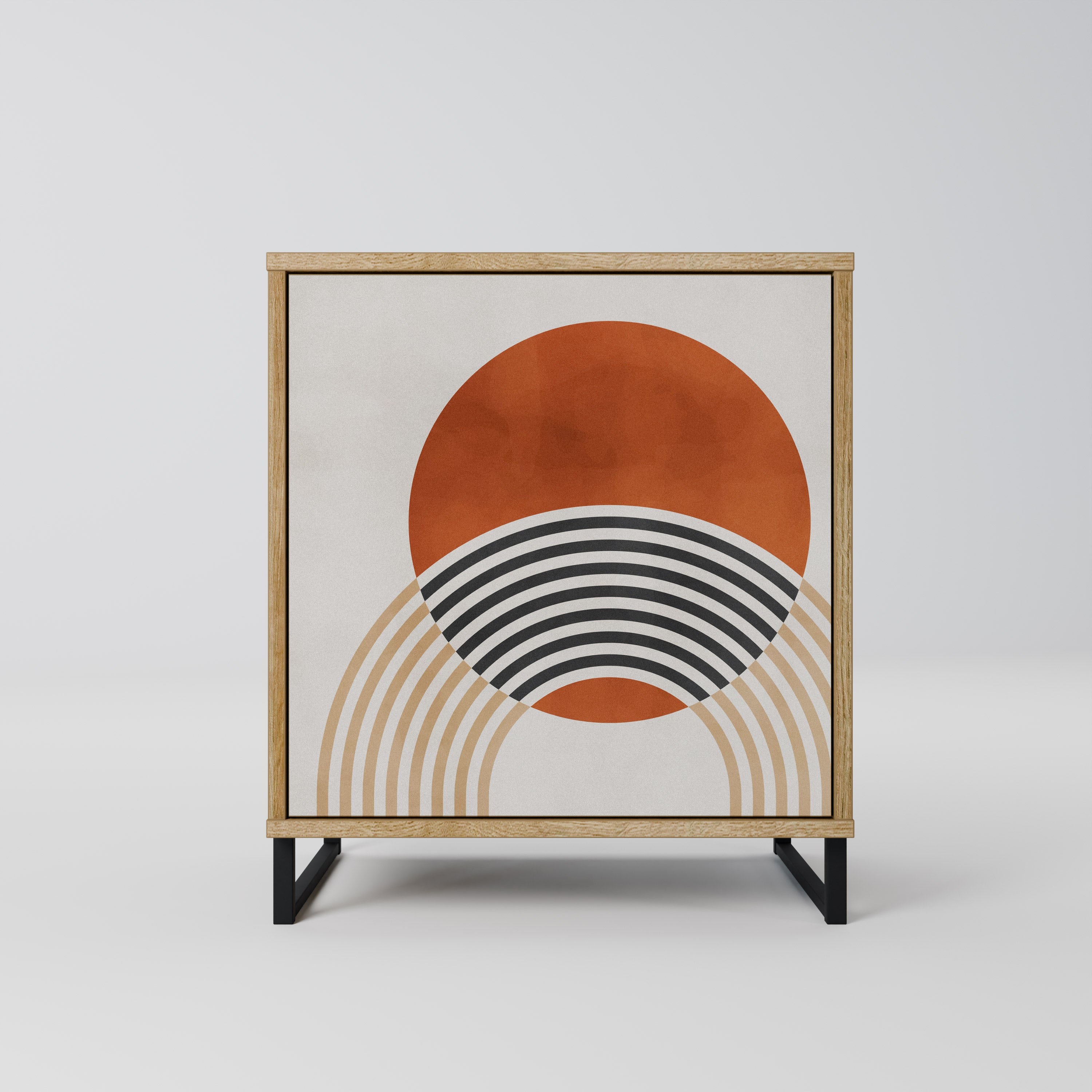 SPACE AROUND Sideboard mit 1 Tür in Eiche-Optik