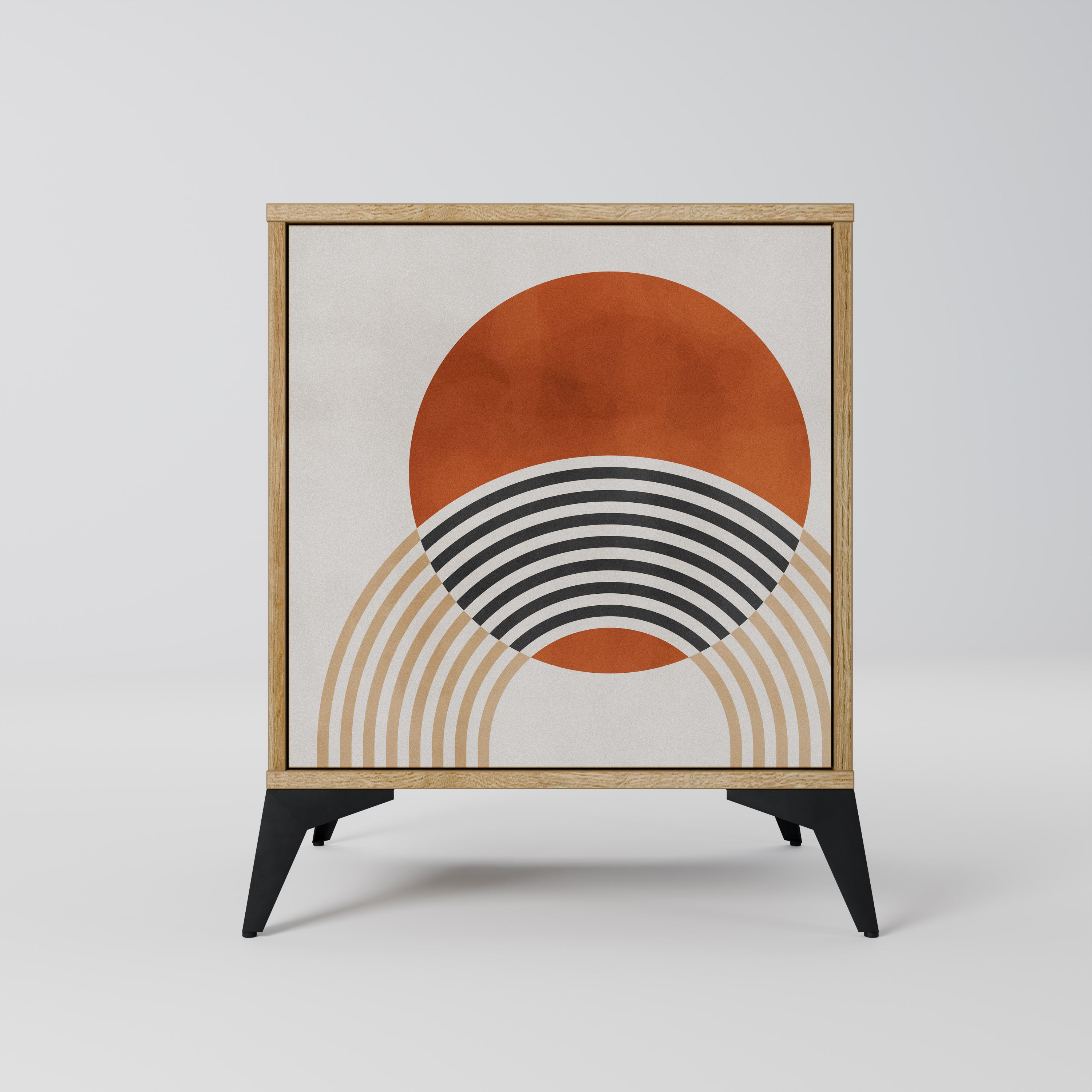 SPACE AROUND Sideboard mit 1 Tür in Eiche-Optik