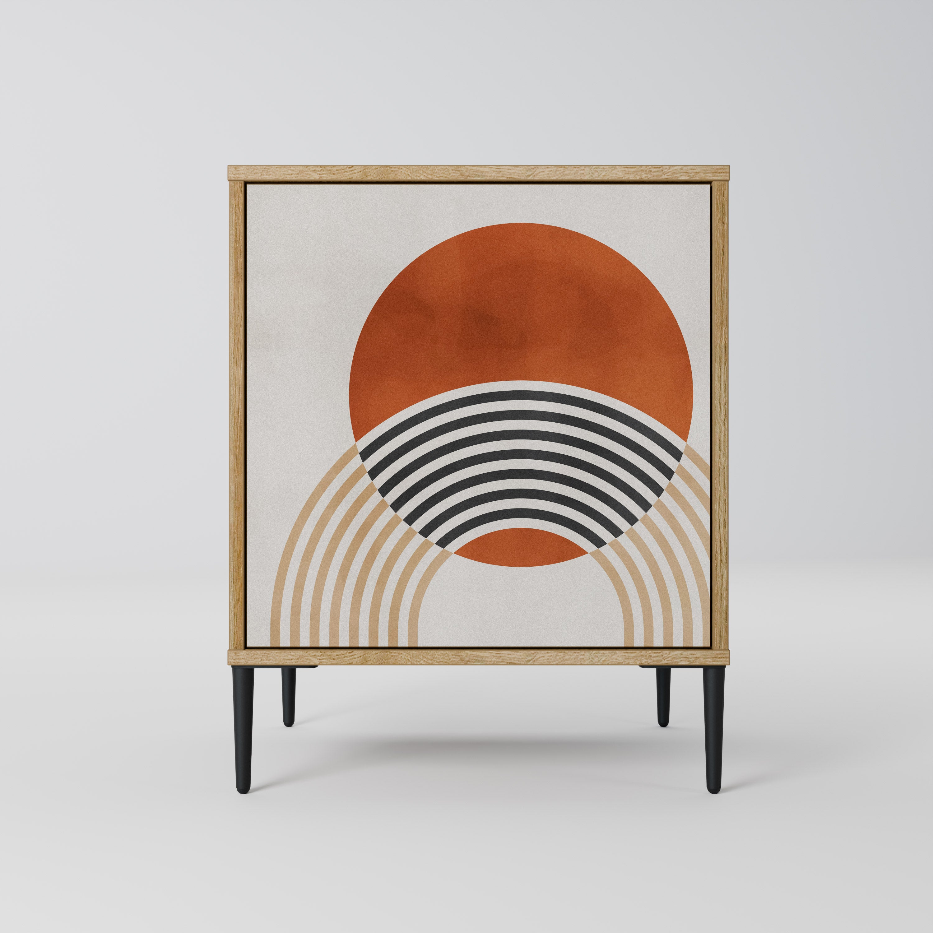 SPACE AROUND Sideboard mit 1 Tür in Eiche-Optik