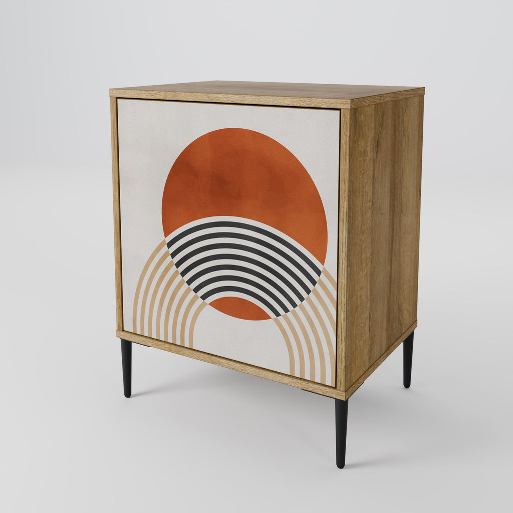 SPACE AROUND Sideboard mit 1 Tür in Eiche-Optik