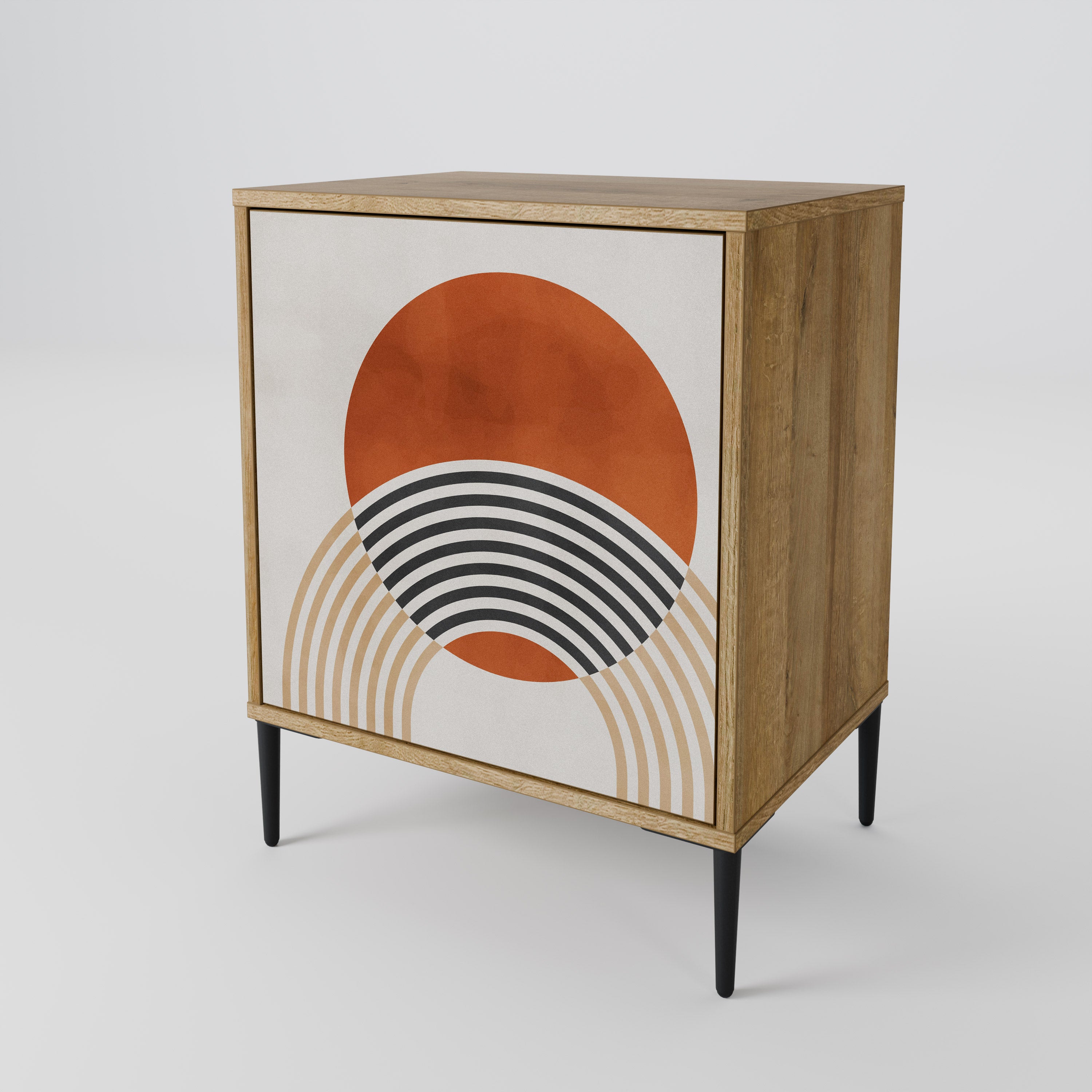 SPACE AROUND Sideboard mit 1 Tür in Eiche-Optik