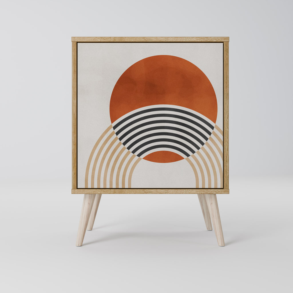 SPACE AROUND Sideboard mit 1 Tür in Eiche-Optik