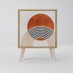 SPACE AROUND Sideboard mit 1 Tür in Eiche-Optik