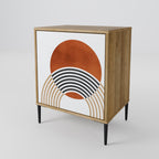 CIRCLE RHYTM Sideboard mit 1 Tür in Eiche-Optik