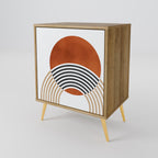 CIRCLE RHYTM Sideboard mit 1 Tür in Eiche-Optik