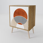 CIRCLE RHYTM Sideboard mit 1 Tür in Eiche-Optik