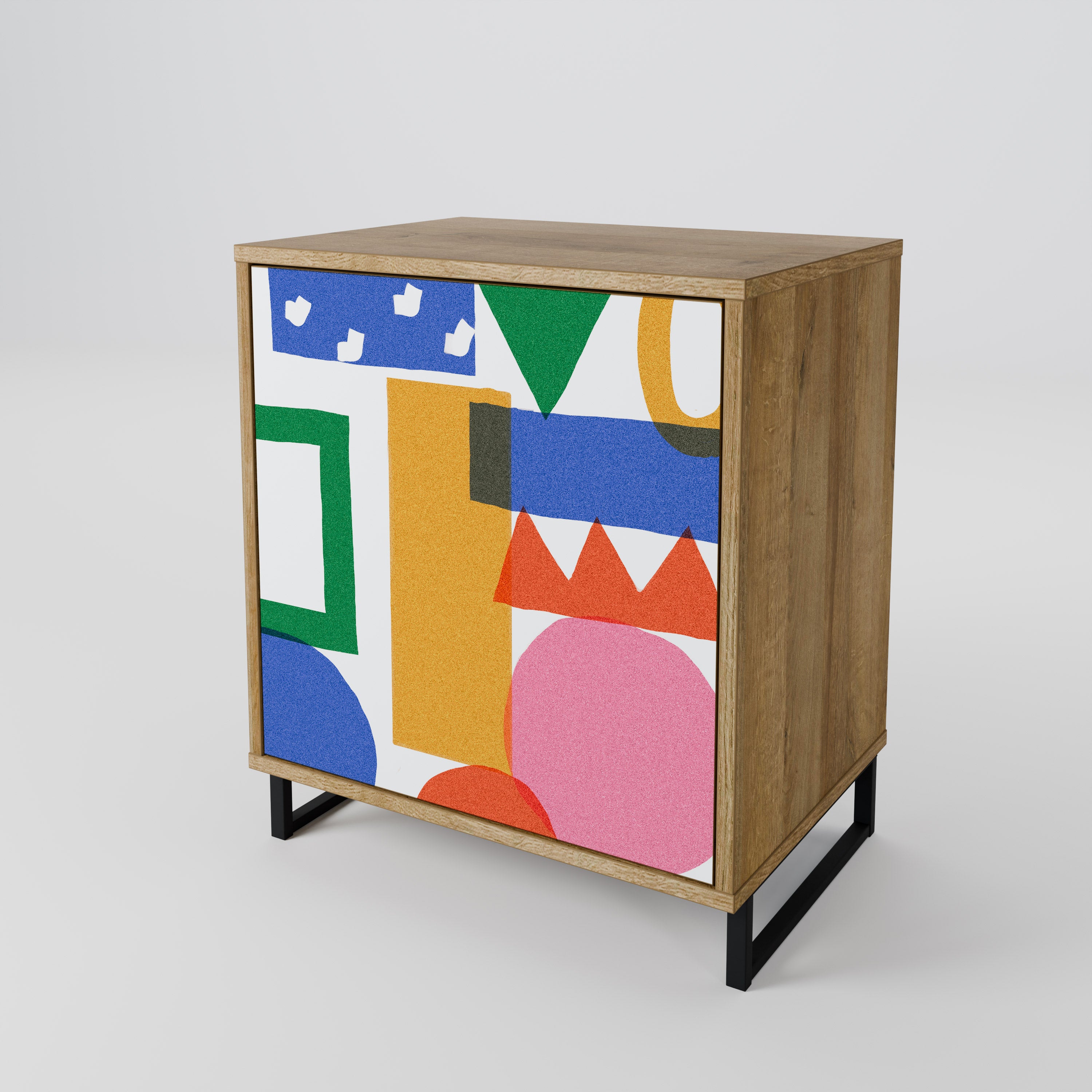 GEOMETRIC GLIMMER 1-Door Sideboard