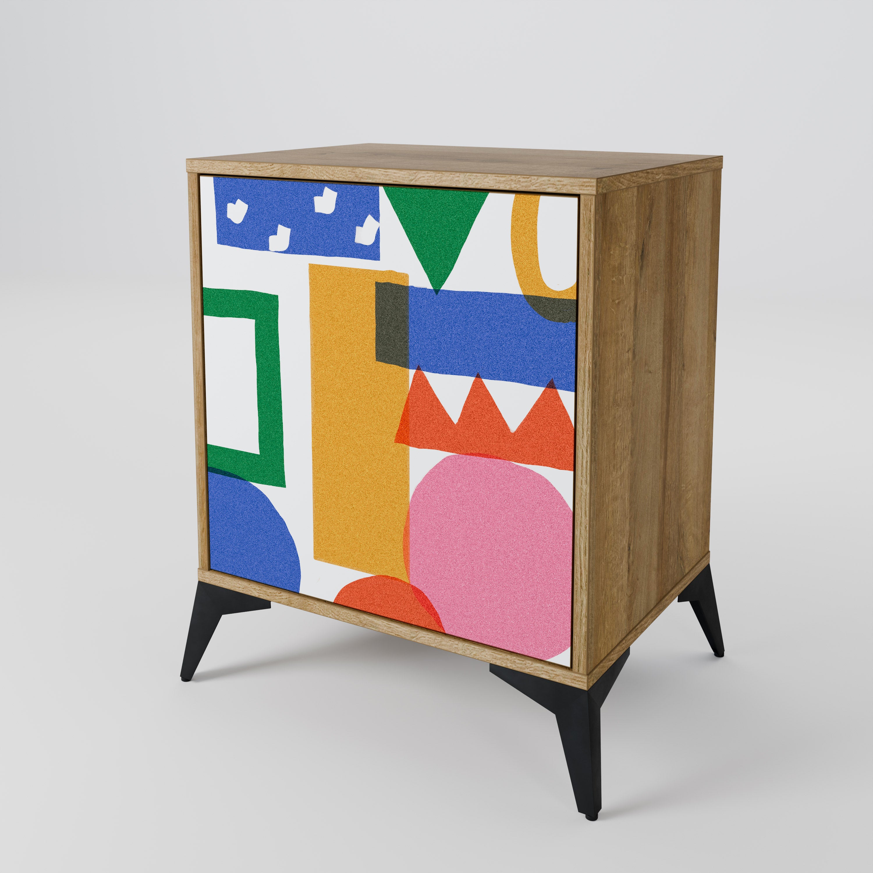 GEOMETRIC GLIMMER 1-Door Sideboard