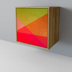 VIVID GEOMETRY Sideboard mit 1 Tür in Eiche-Optik