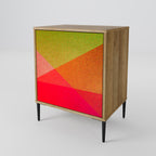 VIVID GEOMETRY Sideboard mit 1 Tür in Eiche-Optik