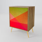 VIVID GEOMETRY Sideboard mit 1 Tür in Eiche-Optik
