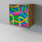 STREAMER TANGLE Sideboard mit 1 Tür in Eiche-Optik