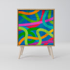 STREAMER TANGLE Sideboard mit 1 Tür in Eiche-Optik