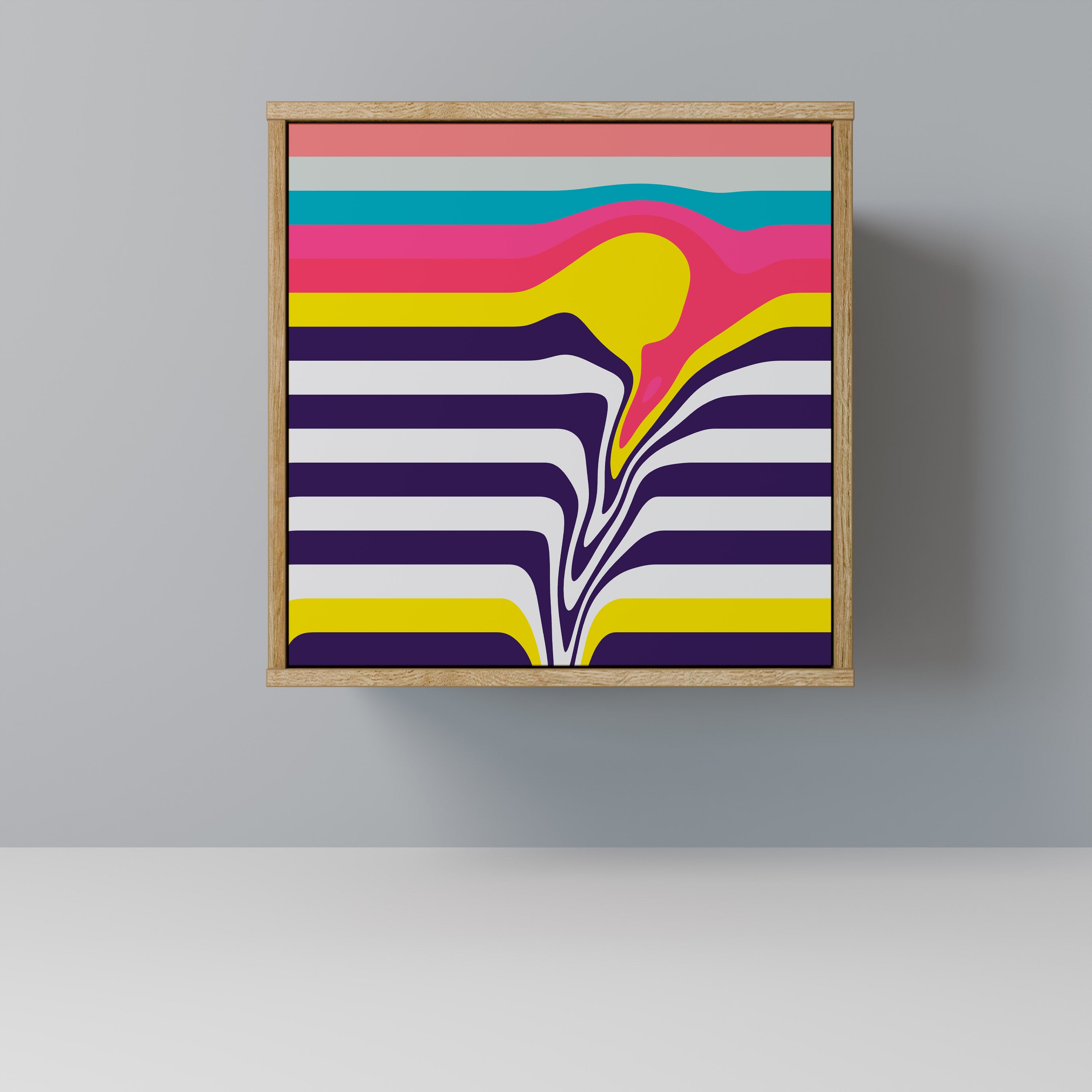 TONE COLLAPSE Sideboard mit 1 Tür in Eiche-Optik