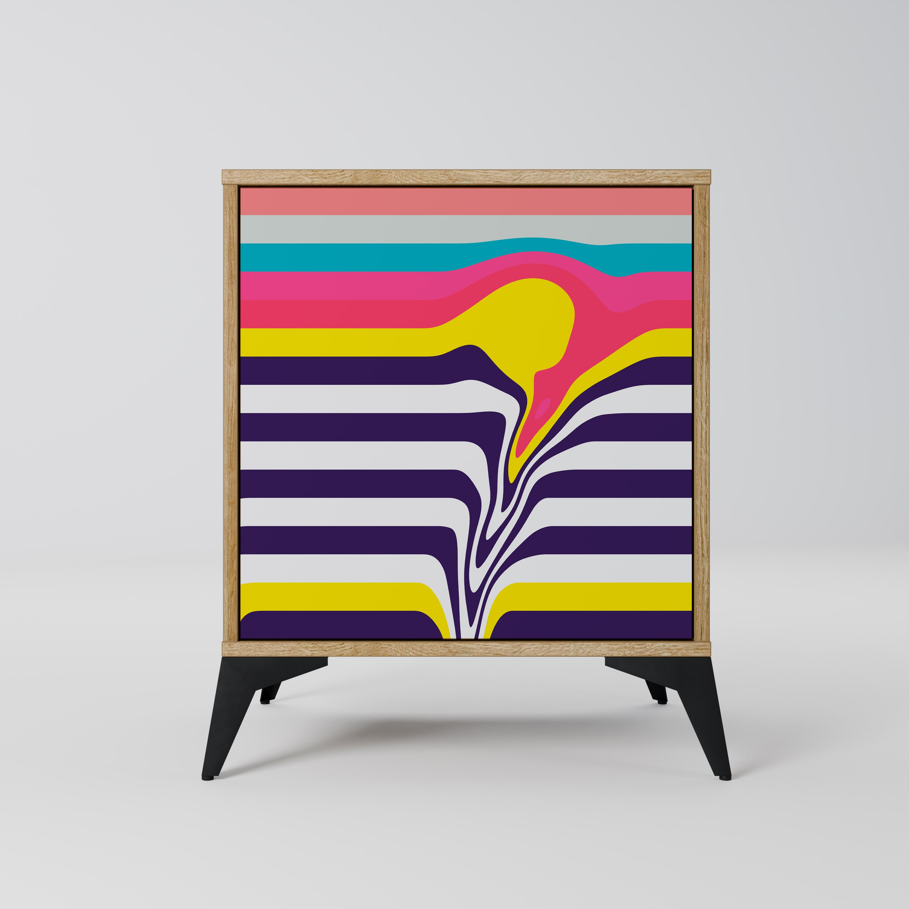 TONE COLLAPSE Sideboard mit 1 Tür in Eiche-Optik