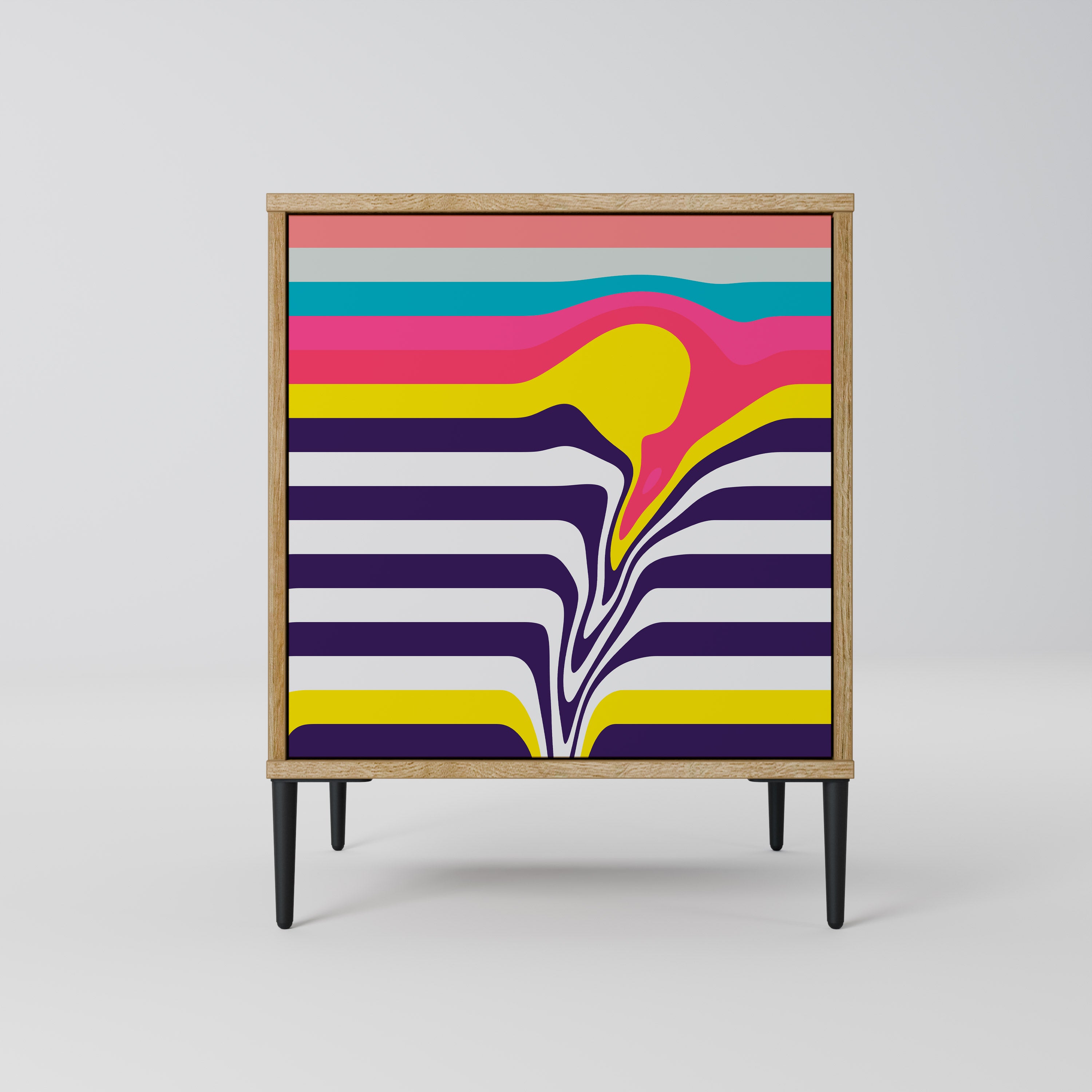 TONE COLLAPSE Sideboard mit 1 Tür in Eiche-Optik