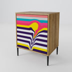 TONE COLLAPSE Sideboard mit 1 Tür in Eiche-Optik