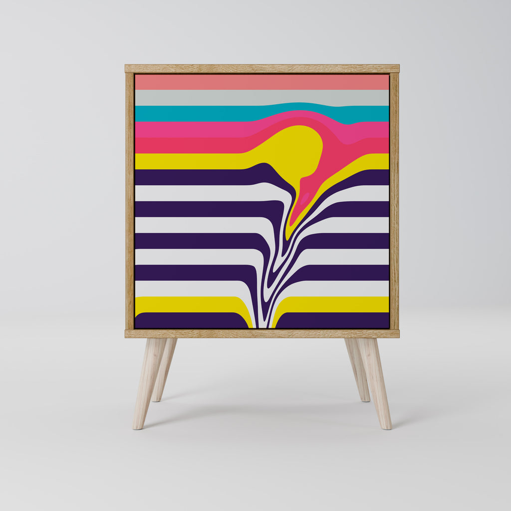 TONE COLLAPSE Sideboard mit 1 Tür in Eiche-Optik