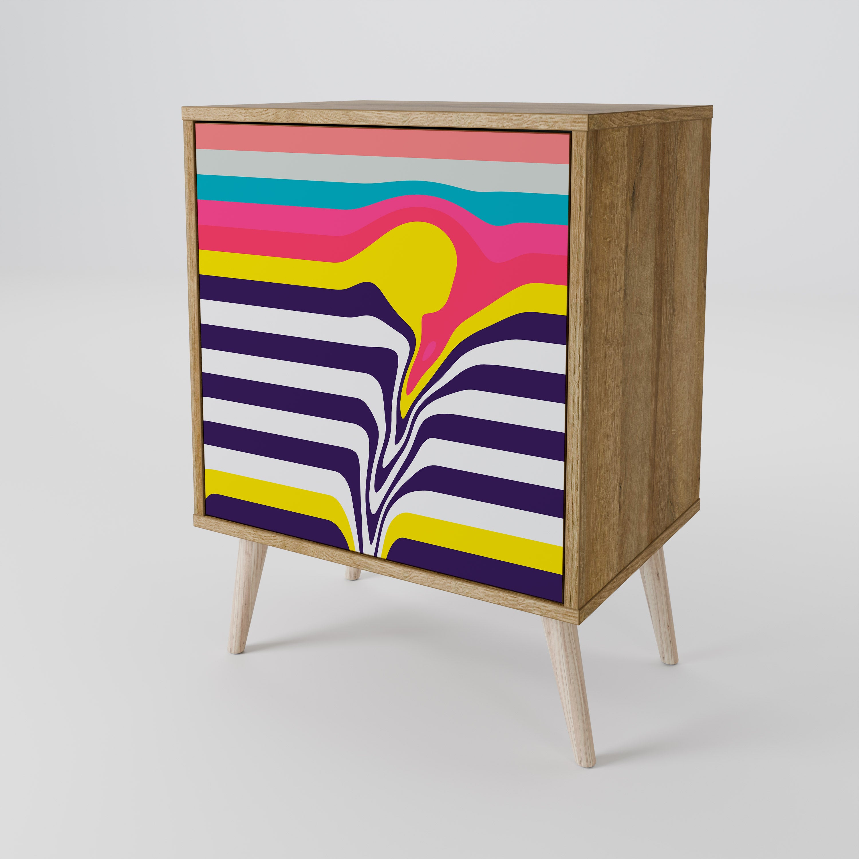 TONE COLLAPSE Sideboard mit 1 Tür in Eiche-Optik